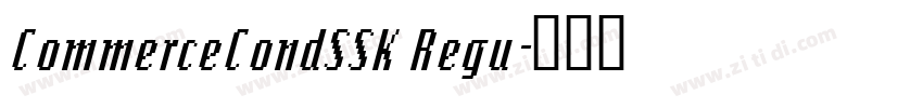 CommerceCondSSK Regu字体转换
